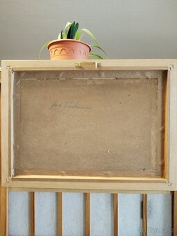 obraz HORSKÁ LOUKA, olej, sign. Trinkmoc - 8