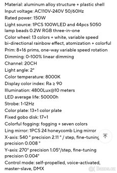 2 kusy Led Beam 24 prism nová cena - 8
