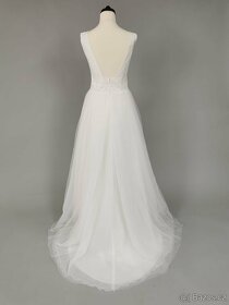 Luxusní nenošené svatební šaty, Bonnel S-M, 38EU - 8