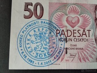 20 Kč 1994, 50 Kč 1997, China 1914 - 8