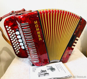 Predám krásnu heligónku/ diatonickú harmoniku Hohner NORMA D - 8