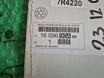 dekorativní ozdobné a ochranné lišty prahu Citroen C4 Picass - 8