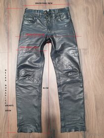Kožené moto kalhoty ENJOY na postavu 170-175cm, satén - 8