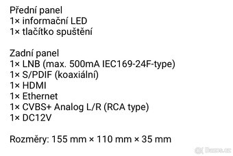 HD satelitní přijímač KAON - záruka - 8