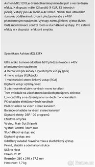 Mixpult Ashton MXL12FX - 8