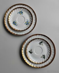 Vynikající porcelánové čajové trio od Mitterteich - 8