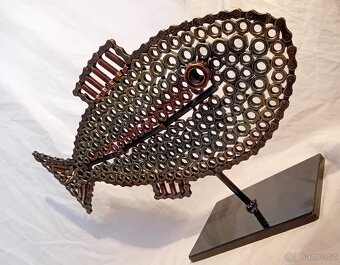 STEAMPUNK RECYCLE ART - PATINOVANÝ KOV. AUTORSKÁ TVORBA - 8