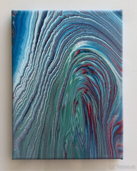 Akrylové obrazy - tekuté emoce - 8