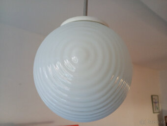 RETRO lustr 4ks,opálové sklo,cca 1970-80 - 8