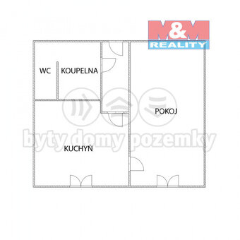Pronájem bytu 1+1, 30 m², Lom, ul. Novostavby - 8