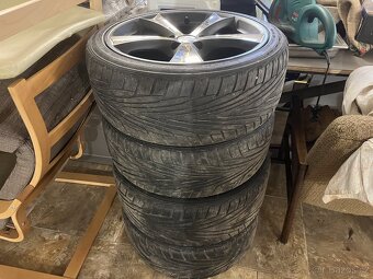 4x letní pneu 225/40 ZR 18W XL + disky, litá kola - 8