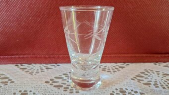 STARÉ SKLO - soubor 4 kusů - 8