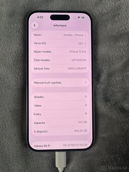 Apple IPhone 15 Pro 512GB - 8