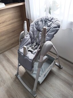 Jídelní židlička s lehátkem a houpačkou 3v1 - 8