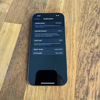 iPhone 15 Pro 256GB natural titan, 12 měsíců záruka - 8