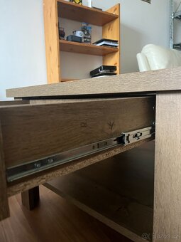 Stolek, Konferenční stůl s šuplíky 80x80cm výška 54cm - 8