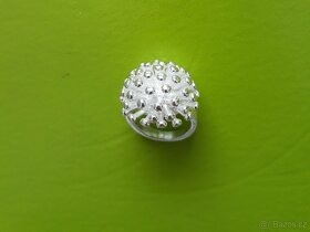 Dámský stříbrný prsten prstýnek 925 / coronavirus - 8