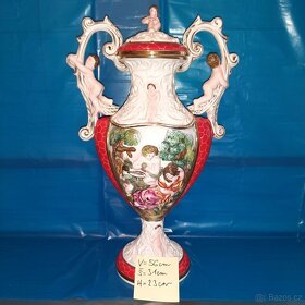Nádherná váza Capo di Monte - 8