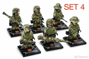 Rôzne sety vojakov (8ks) 2 + doplnky - typ lego - 8