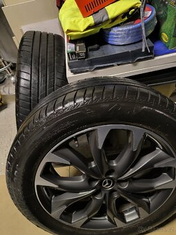 ALU kola Mazda CX5 5x114,3 R19 Originál, pneu letní 7mm - 8