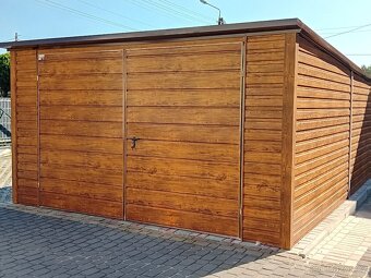 Plechová garáž 4x6m. - 8