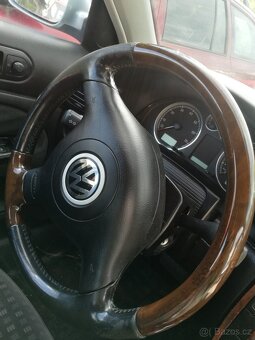 Dreveny volant v kuzi, volkswagen - 8