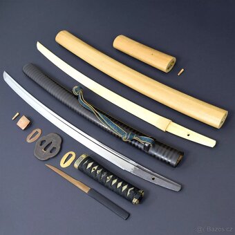 Japonský Starožitný Samurajský meč wakizashi Iesuke 家助 - 8