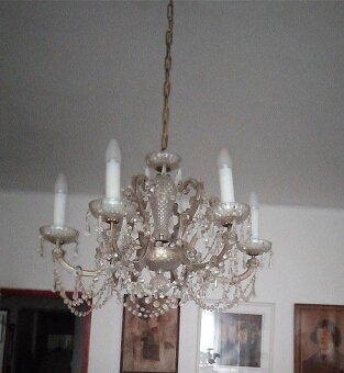 Křišťálový lustr, 6.ramenný (Český křišťál) - 8