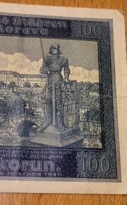 Bankovna 100,-Kč z roku 1940 - 8
