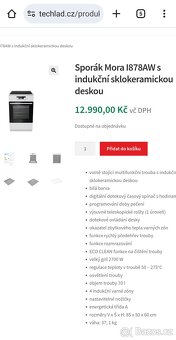 INDUKČNÍ sporák Mora - skoro nový - 8