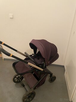 Kočárek Cavoe MOI 2v1 + nebourané vajíčko + výbava - 8