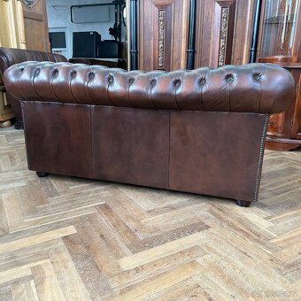 Chesterfield original Velká Británie, pravá kůže - 8