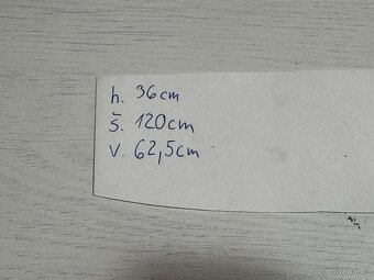 TV skříňka, policová 120 x 36 x 62,5cm - 8