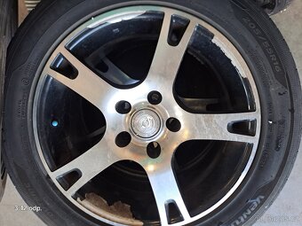 Originální litá sada kol VW 5x112 205/55 R16 HANKOOK DOT5021 - 8