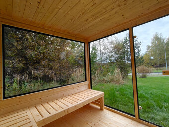 Finská venkovní sauna-Saunový domek s odpočívárnou - 8