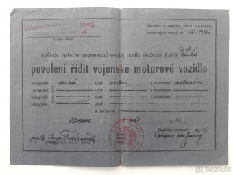 Staré vojenské dokumenty - viz foto - 8