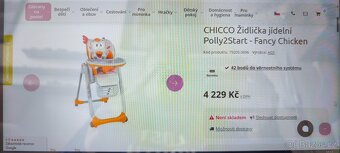 Dětská jídelní židlička Chicco, PC:4200 CZK + zábrana zdarma - 8