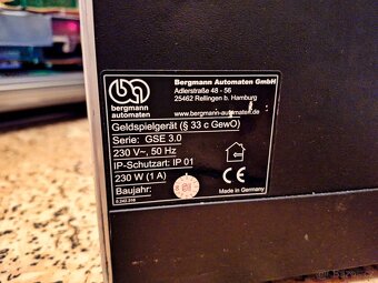 Výherní automat Crown „Mumm“ od Bergmann – plně funkční - 8