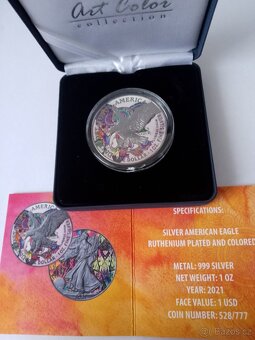 Stříbrná mince 1 Oz American Eagle , více druhů - 8