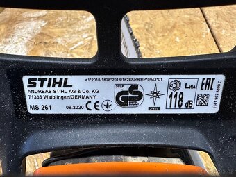 MOTOROVÁ PILA STIHL MS 261 - 8