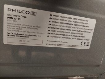 Mikrovlnka Philco PMD 2010S - 8