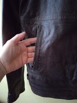 Pánská kožená bunda, velikost L - 8