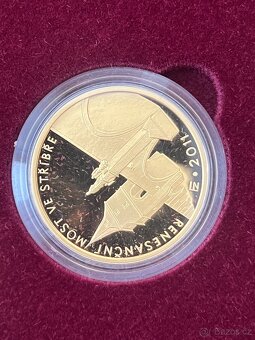 Zlato / sada zlatých mincí ČNB MPR Mosty proof - 8