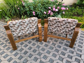 Retro křesla Ludvík Volák - Dřevopodnik Holešov - 8