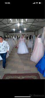 Svatební šaty M - 8