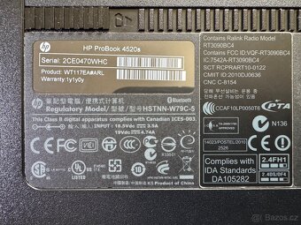 Notebook HP ProBook 4520s, 128 GB, 4 GB, i3, Win10Pro - 8