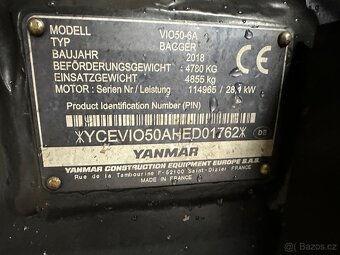 Pásový bagr Yanmar Vio 50 - 8