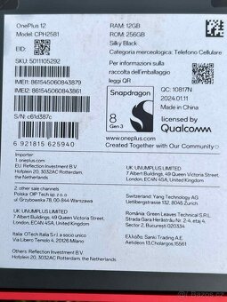 Vymenim/prodam Oneplus 12 -12/256gb - 8