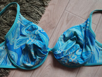 Dámské plavky vel.XL TricoLine modré / bílé - 8