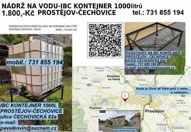 IBC KONTEJNER nádrž s PODSTAVCEM 5.000,-Kč PROSTĚJOV - 8